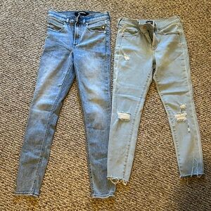 Women’s express skinny jeans , both size 2